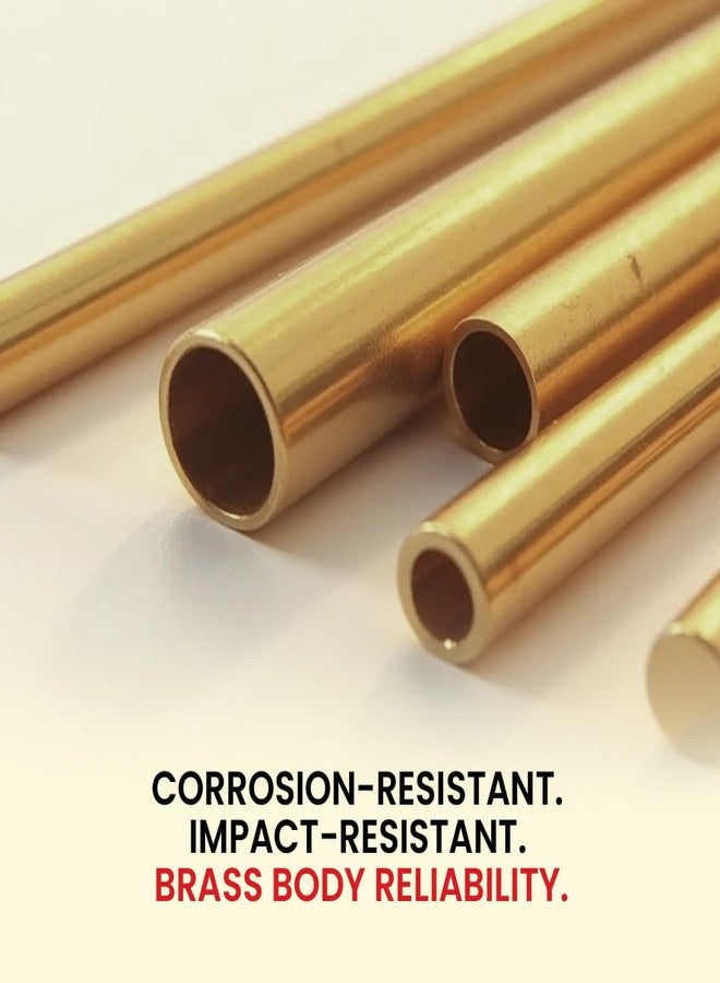 Link® 50mm Round Brass Lock | Brass Liver | Double Locking | | Padlock with 3 Silver Keys for Home Door, Office, Shop | Made in India - Image 5